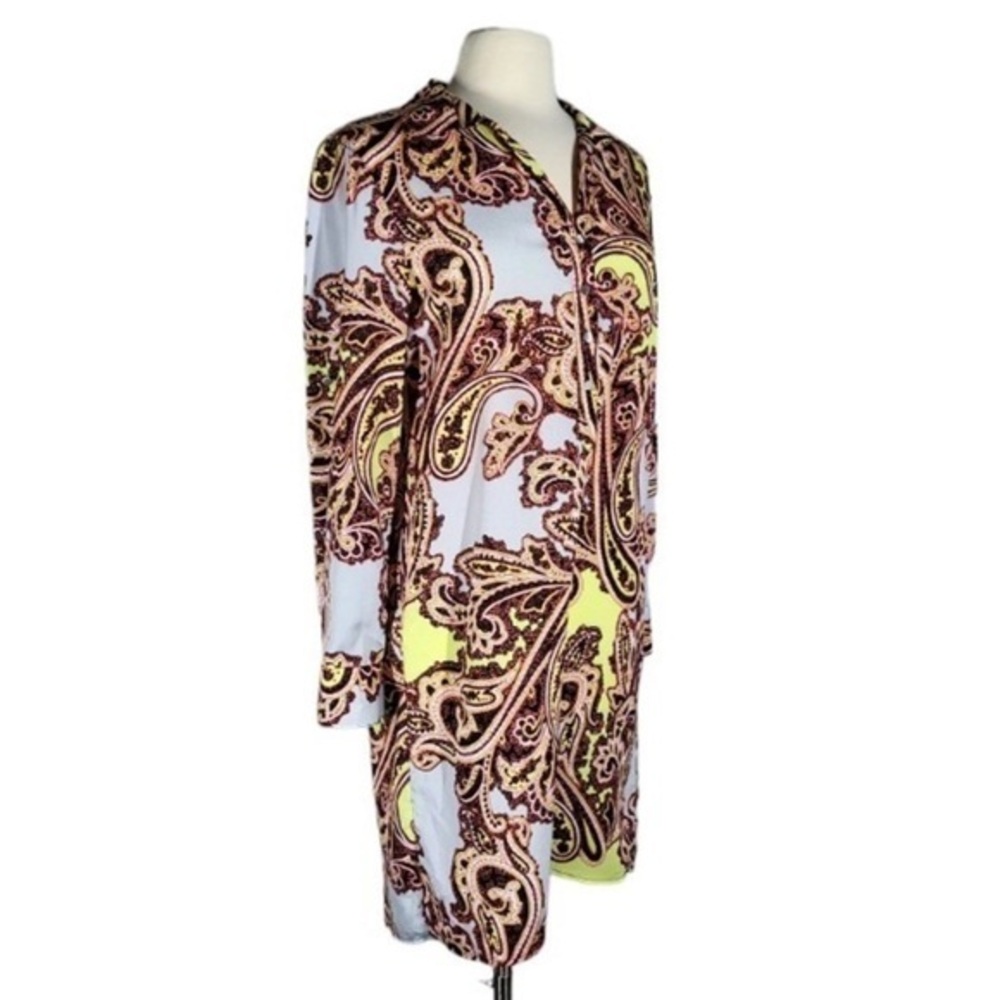 Antonio Melani Midi Shirt Paisley‎ mixed color Dress size 8